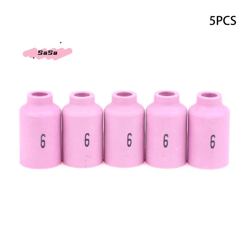 S-5Pcs 42mm 54N14 54N15 54N16 54N17 54N18 Alumina Ceramic Nozzles For TIG WP17 18 26 Welding Torch Accessories Consumables