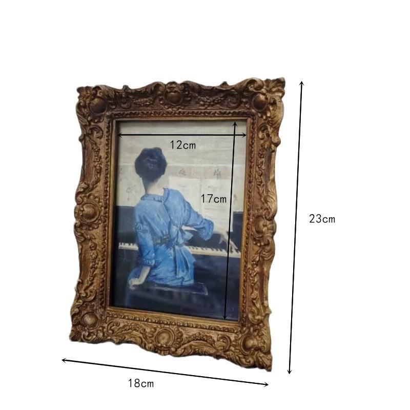 European retro creative desktop photo frame ornaments resin crafts home living room bedroom photo frame ornaments