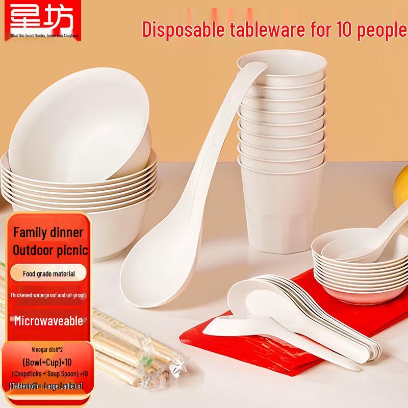 Одноразовый набор посуды для пикника