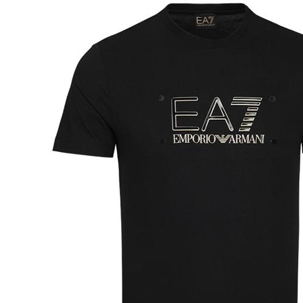 Emporio Armani EA7 SS23 Letter Print Crew Neck Short Sleeve T-Shirt Men Tops 3RPT20-PJM9Z-1200
