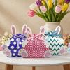 Unique Rabbit Shape Easter Paper Candy Box Empty Colorful Easter Gift Box Large Capacity Cookie Bags Baking Supplies