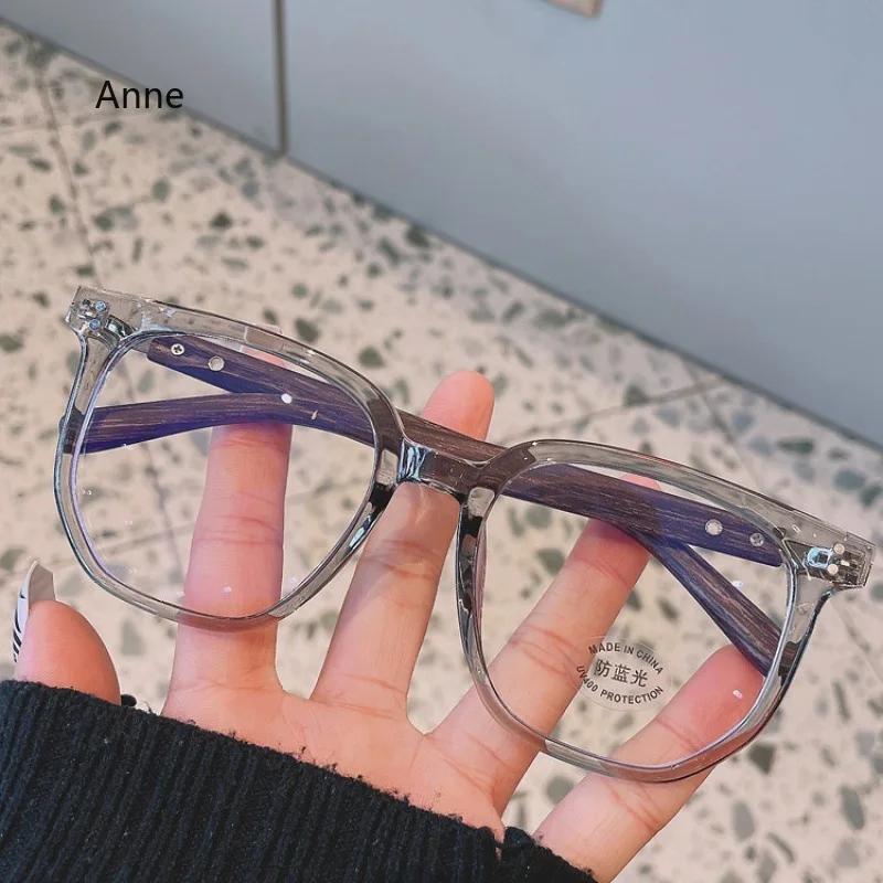 Vintage Oversized Myopia Glasses Women Men Ladies Fashion Anti-blue Near Sight Eyewear Optical Spectacle Eyeglasses 0 To-4.0