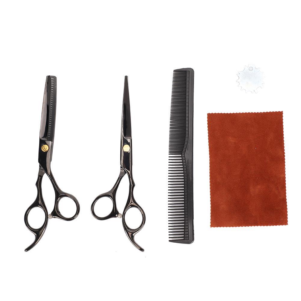 6 Inch Professional Hair Cutting Thinning Scissors Salon Barber Hairdressing Shears Black