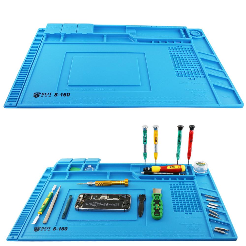 Magnetisk varmeisolering Silikonpute Skrivebordsmatte Vedlikeholdsplattform BGA Lodding Reparasjonsstasjon