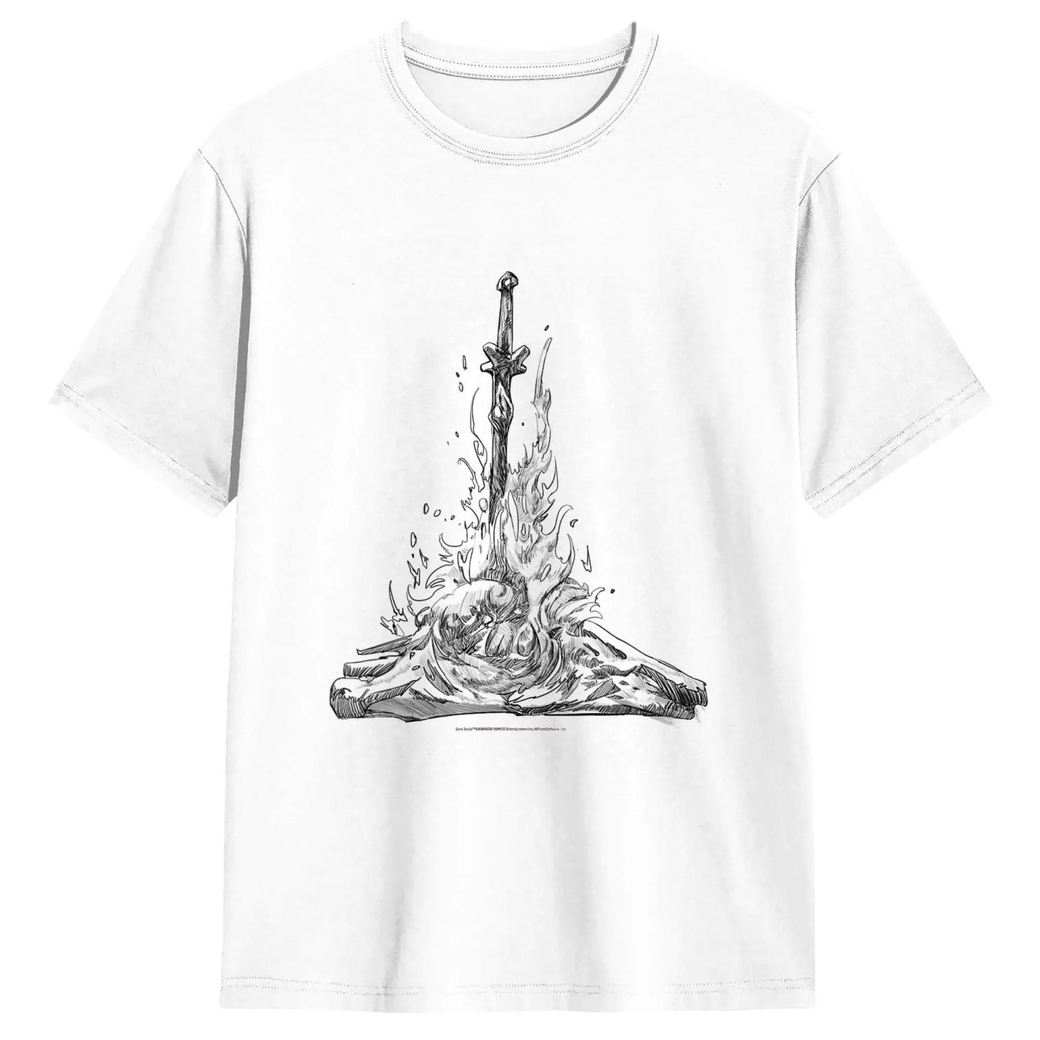 

Мужские футболки D-Dark Souls Хлопковая одежда Уникальные футболки с коротким рукавом и круглым вырезом Оригинальные футболки S чёрный