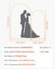 Arch Backdrop Stand, Set of 2, 2.2 m and 1.8 m, Stable Structure, Easy Assembly, Gold Metal Arch Backdrop Stand for Wedding, Birthday Party,