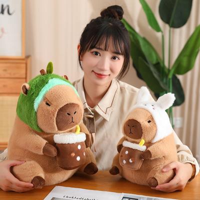Sitting Capybara Doll Capibara Doll Capybara Doll Capybara Sleeping Pillow Plush Pillow Gift