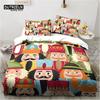 Cartoon Nutcracker Duvet Cover Set Christmas Tree Star Bedding Set Microfiber Royal Guarder Comforter Cover Twin King Queen Size Tool