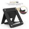 Mini Creative Portable Universal Folding Plastic Phone HolderPortable Tablet Holder Adjustable Flexible Folding Lazy Desktop Mobile Phone Stand Mount