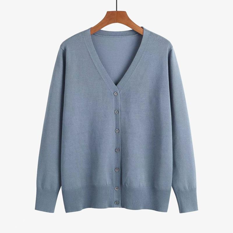 Women S Long Sleeve V Neck Cardigan Sweater Casual Style