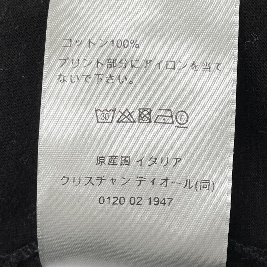 DIOR 413J642A0817 Black 24 Stainless Steel Cotton Multicolor Logo Long Sleeve T-Shirt tops M blackUsed