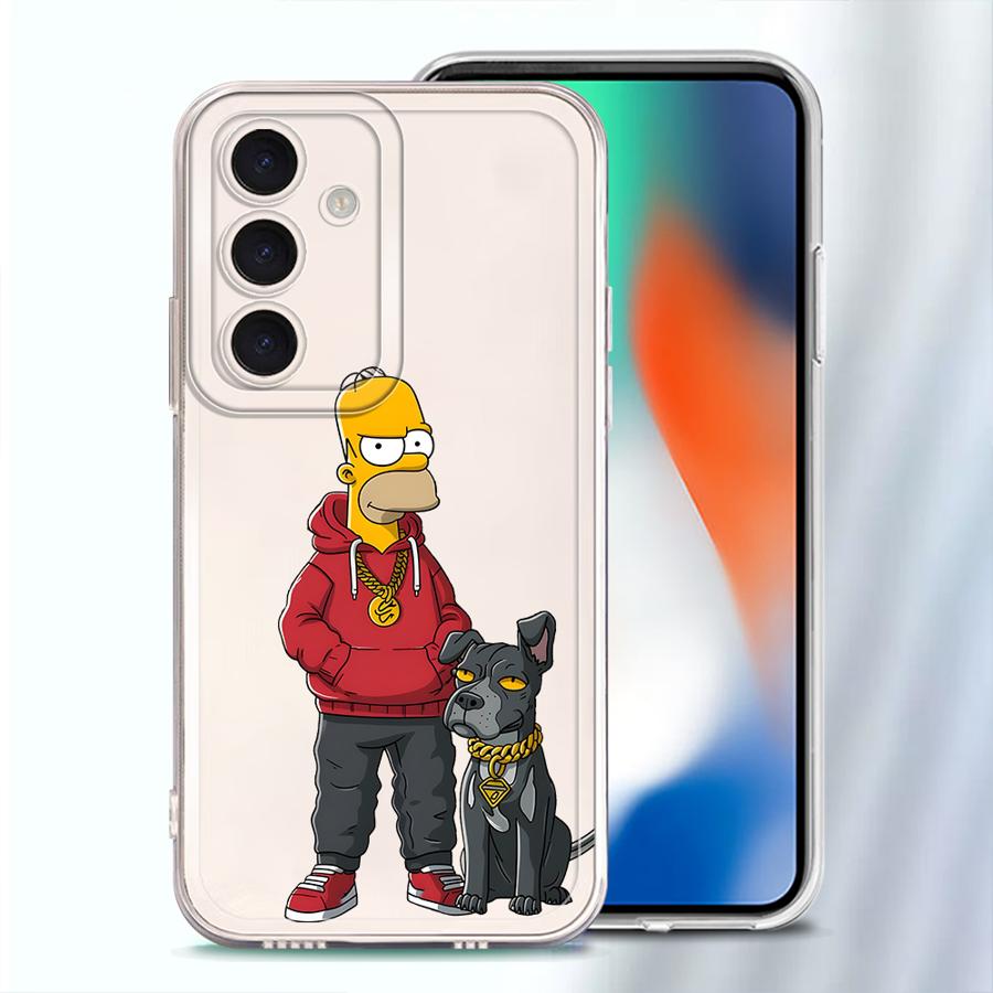 Cartoon The S-simpsons Phone Cover Case for Samsung Galaxy A25 A51 A33 A52 A26 A24 A52 A31 A14 A16 A54 A15 A55 A23 A34 A35 A36