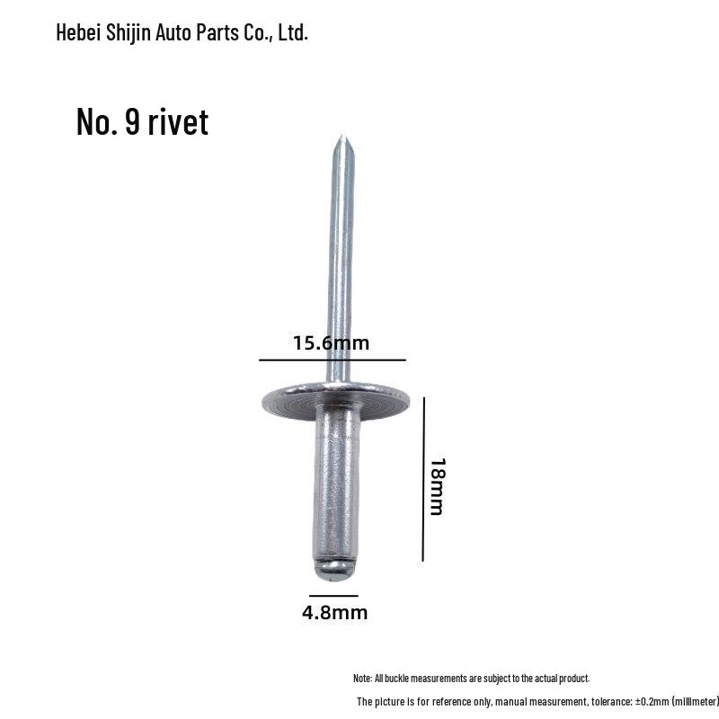 Universal Car Side Window Speaker Rivet - Iron Aluminum Three-Pronged Pull-Through Flowering Design