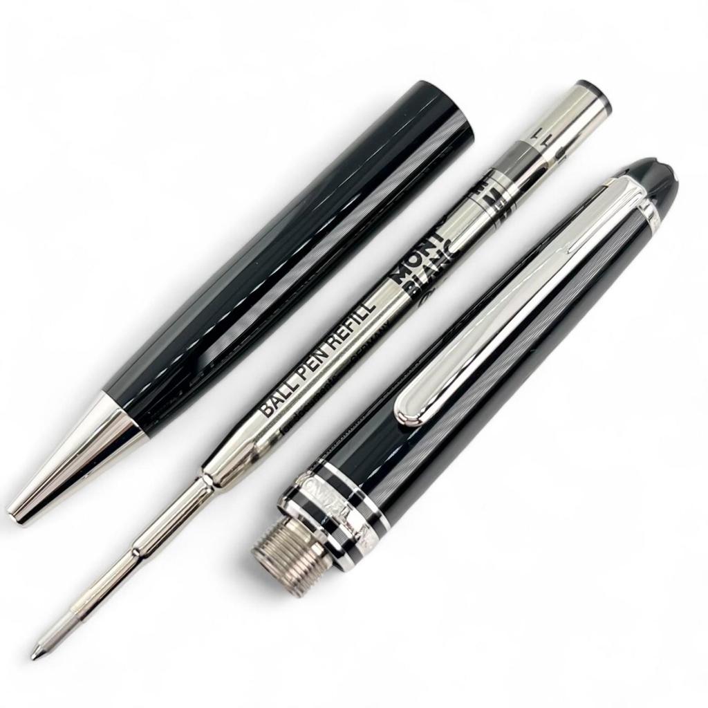 Montblanc Ballpoint Pen Meisterstück Classic Twist Black Silver Mens Used