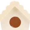 Lace Eaves Design Unfinished Bird House DIY Assembly Hanging Bird Nest  Outdoor Garden