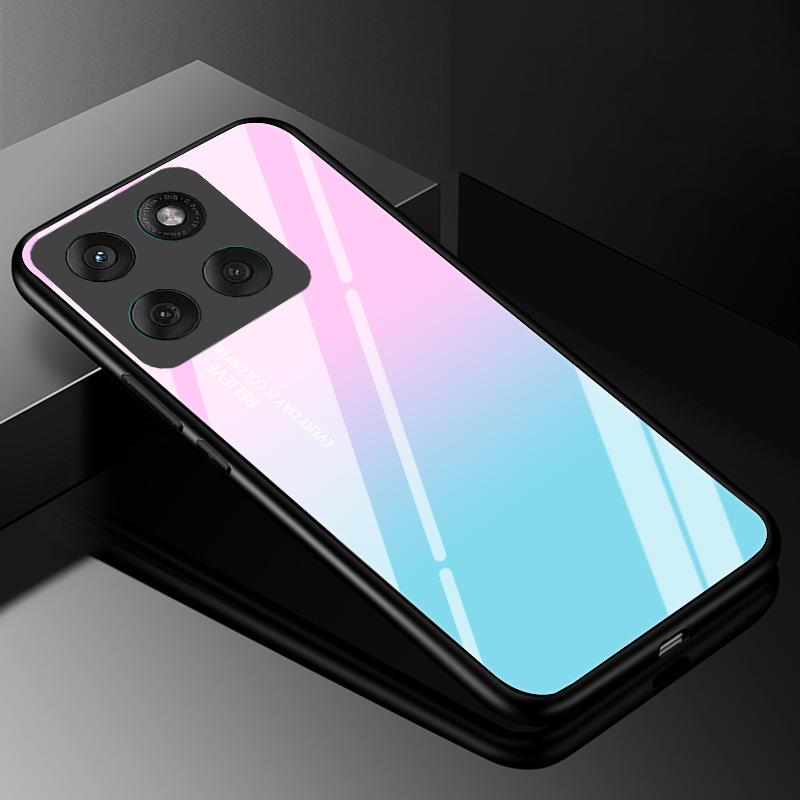 Handyhülle aus gehärtetem Glas für Motorola Edge 60 Fusion 60 Neo 60S Hülle Hart-PC Fundas Rückseite Bumper für Moto Edge60 Stylus Coque