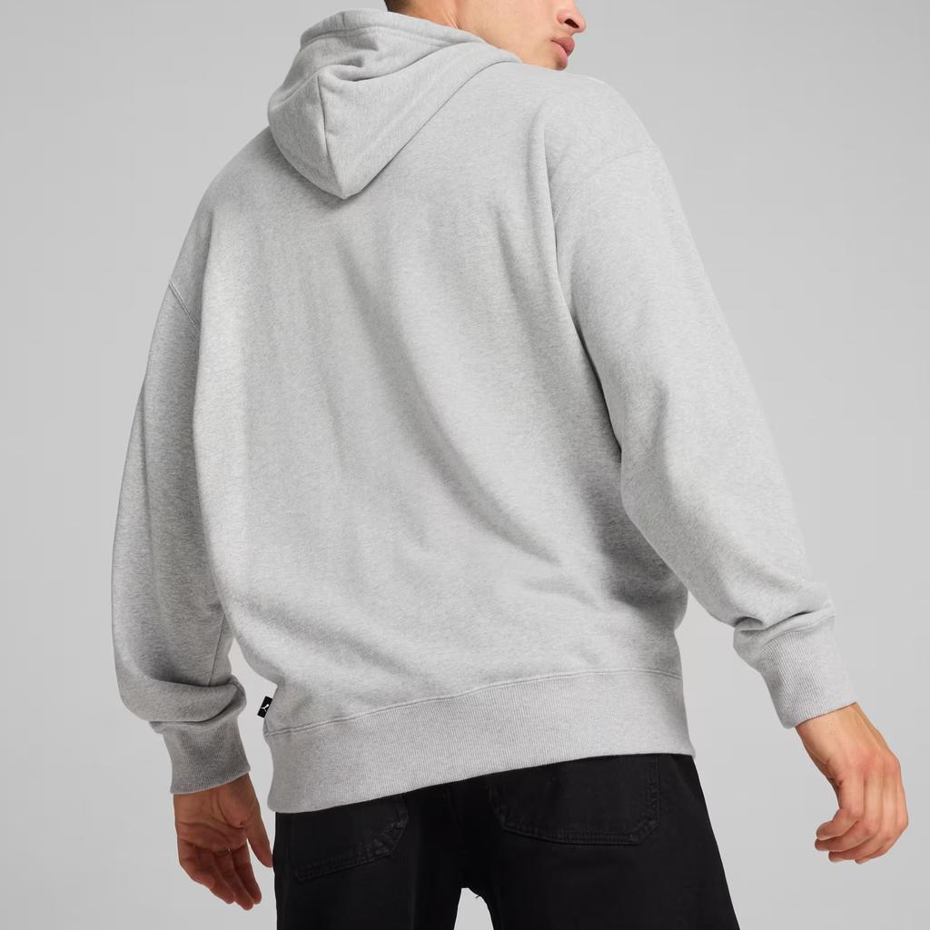 Puma Graphics Hoodie FW24 Athlete Comfortable Long Sleeve College Style Sweatshirt Men hoodies Light-Gray 626678-04