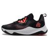 Hovr Splash 3 Sports Round Toe Lace-Up Low Top Basketball Shoes Unisex Sneaker Black 3026275-002