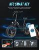 SAMEBIKE LOTDM200-II 750W 48V 13AH Folding Electric Bicycle for Adults 20 X 4.0 Inch Fat Tire Mountain E-bike With Removable Battery