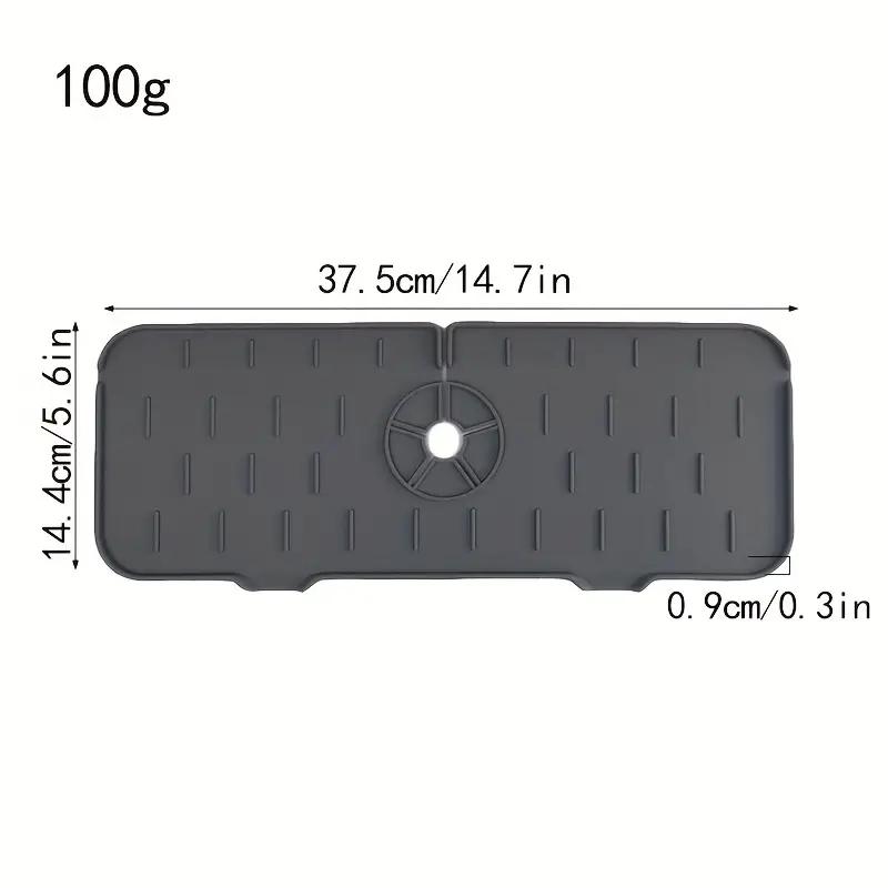 1pc Silicone Waterproof Mat Is Suitable For Faucet Countertops Faucet Anti-splash Mats Wash Basins Anti-logging Water Mats
