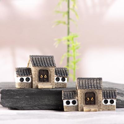 Micro Landscape Decoration Pieces Ancient City Gate Chinese Archway Small House Resin Crafts Garden Potted Landscaping Accessories