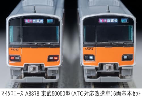Micro Ace N Gauge Tobu 50050 Series (ATO-compatible modified car) 6-car basic set Railway model train A8878