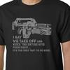 Aliens Nuke From Orbit Tshirt M41a Pulse Rifle Film Hicks Ripley Alien Slogan