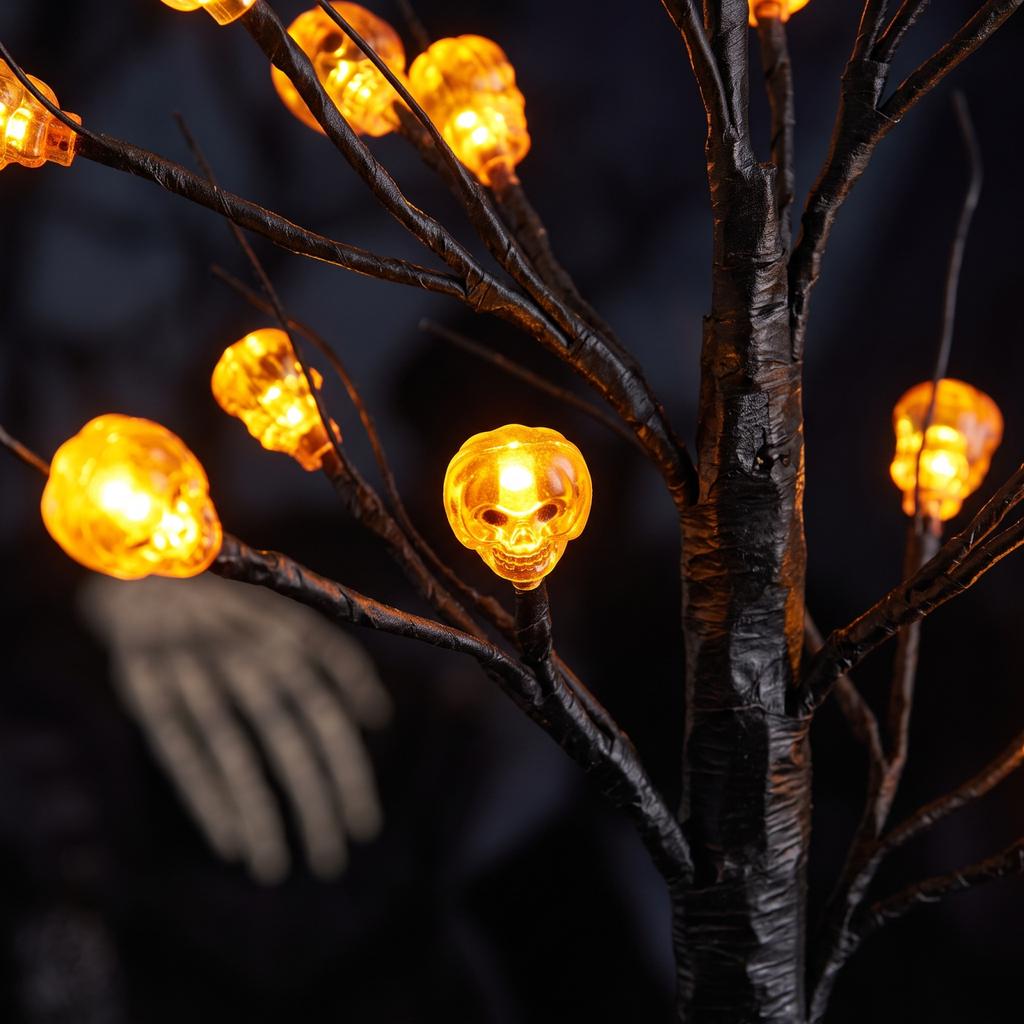 Halloween Tree Light Decoration with LED Lights for Holiday Party Decor