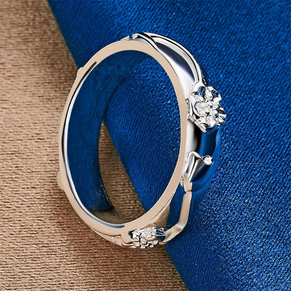 1 piece of 925 sterling silver 7-10 exquisite pattern ring, women's engagement fashion charm accessory jewelry