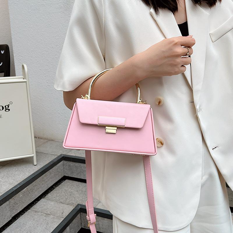 Simple Solid Color Girls Shoulder Bag Fashion Texture Girls Handbag Niche Design Ladies Crossbody Bag
