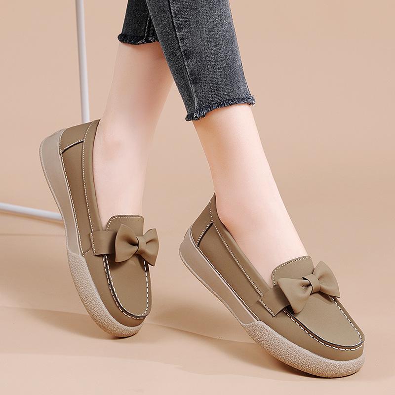 Big bow single shoes women's fashion casual women's shoes