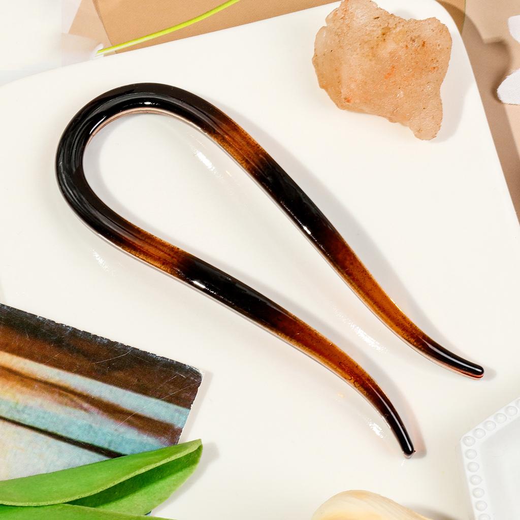 Matte Hair Forks Hair Sticks Goat Horns U-Shape Hair Comb Bun Hairpin Women Girls Hairstyle Hair Accessories Headband Hairstyle