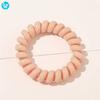 Women Spring Hair Ties Elastic Hair Band Custom Ponytail Holder Telephone Line Phone Cord Hair Ring