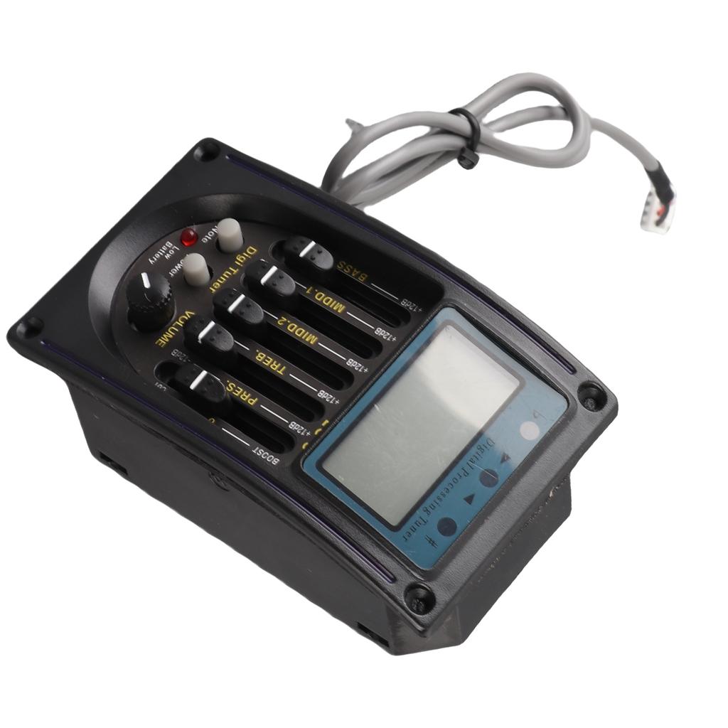 5 Band Guitar Pickup LCD Equalizer Tuning Adjustable Musical Instrument Supplies
