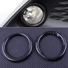 A51K-2Stk Auto Front Nebelscheinwerfer Lichtabdeckung Dekoration Ring Zierleiste für C- 2016- LHD Zubehör, Karbonfaser