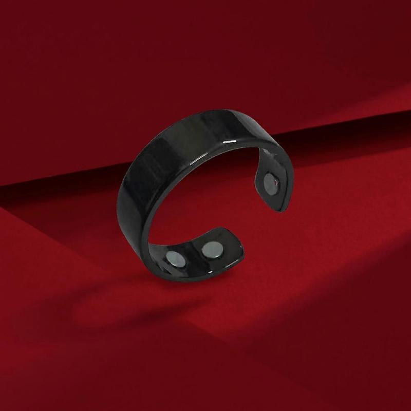 Verstellbarer Magnetring - Gesundheitsring 1. Generation für Schlaf, Schwarz/Silber/Gold/Roségold, 1er-Pack