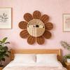 Wicker Basket, Key Storage Basket, Bathroom Sunflower Decorative Wall-mounted Basket