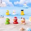 Nietoksyczne 8 Stylów Mini Figurki Kaczek Kolekcja Żywiczne Ozdoby Zestaw Do Ogrodu Bajkowego DIY Wystrój Mikrokrajobrazu