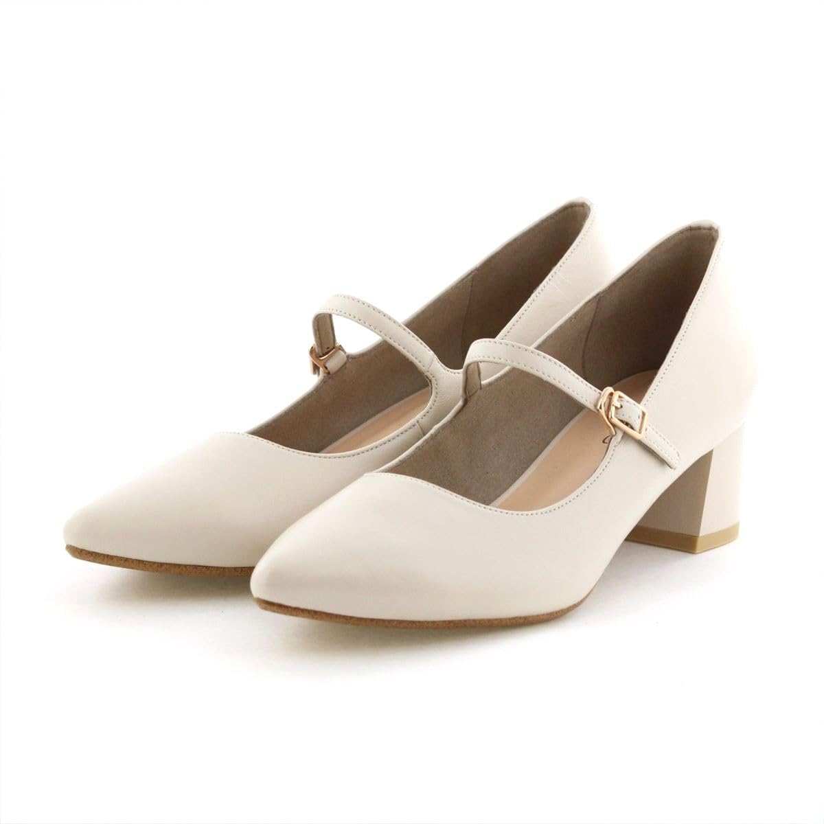 

HIMIKO / Himiko / [WEB Exclusive] Block Heel Mary Jane Pumps / 640006 Ivory 255