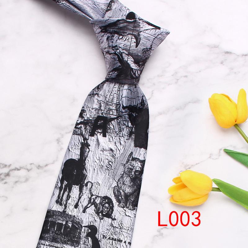 Rael Мужской галстук Деловой галстук из полиэстера Галстук с мультяшным персонажем Свадебный Повседневный галстук
