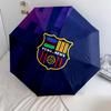 FC Barcelona  Pattern, Automatic Folding Umbrella, Portable and Foldable Design, 8 Ribs, a Christmas or Birthday Gift.
