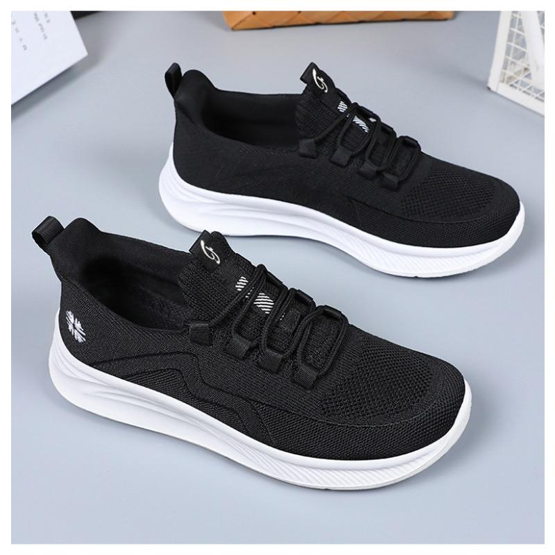 Women's Spring Casual Shoes, Comfortable Versatile Mom Shoes, Breathable Sports Flat Shoes for Ladies