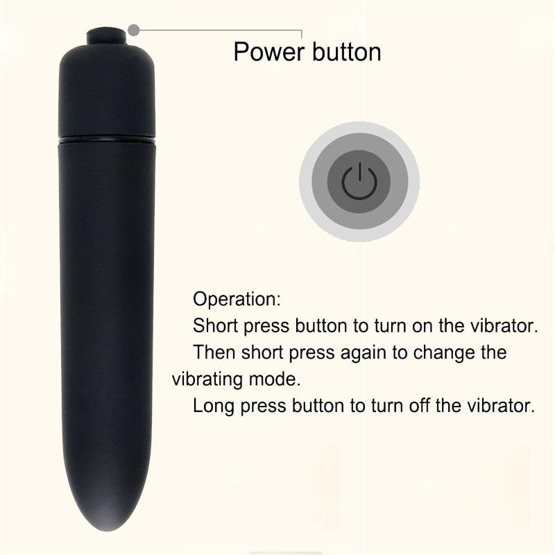 Powerful Black Mini G Spot  10 Speeds Waterproof Bullets