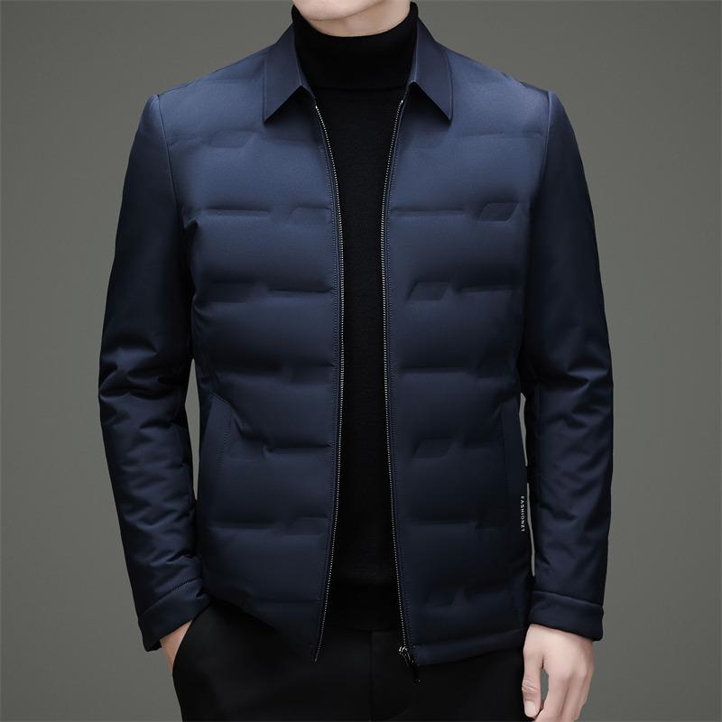 Men s Business Casual Lapel Down Jacket - Autumn/Winter 2025 XXXXL
