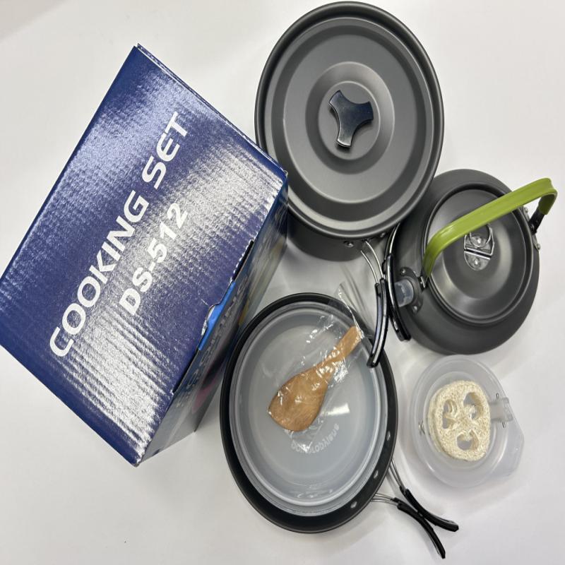 

ZISIZ Portable Aluminum Cookware Set