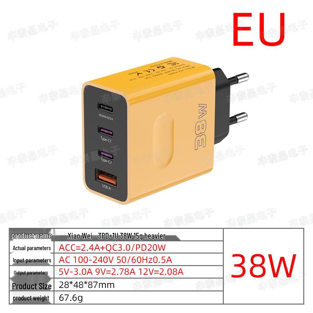 Universal Multi-Port USB Travel Charger with 12 Adapters - 38W Fast Charging for EU, US, UK Devices