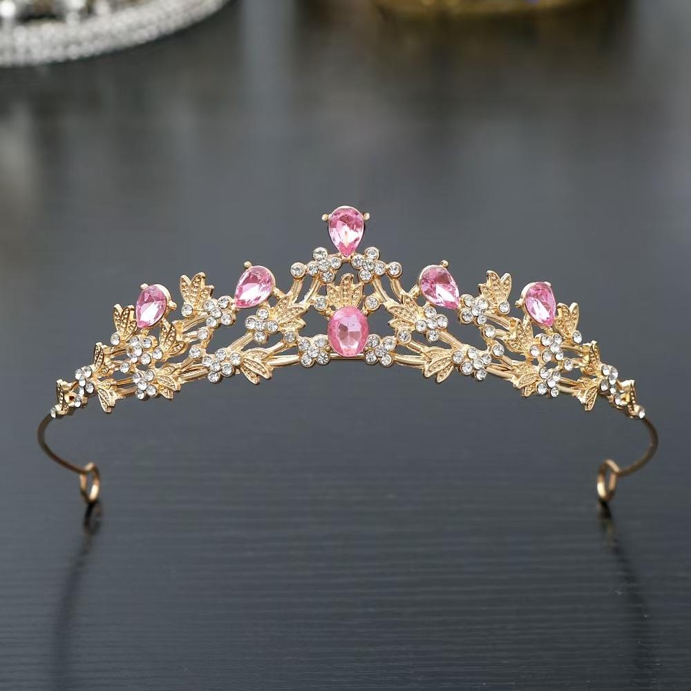 Neues Erwachsenen-Kinder-Kristallkronen-Haarband Damen Mädchen Kopfschmuck Abschlussball Haarschmuck Hochzeitsfeier Braut Kopfschmuck Zubehör