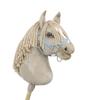 Hobby Horse Large Premium Stick Horse - cremello A3