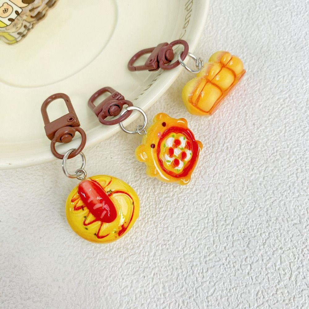 

Turtle Cartoon Pendant Korean Style Baking Bread Keychain Sweet Children Style B