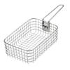 Portables Stainless Steel Frying Basket Multipurpose Pots with Frying Basket Family Barbecue Accessory
